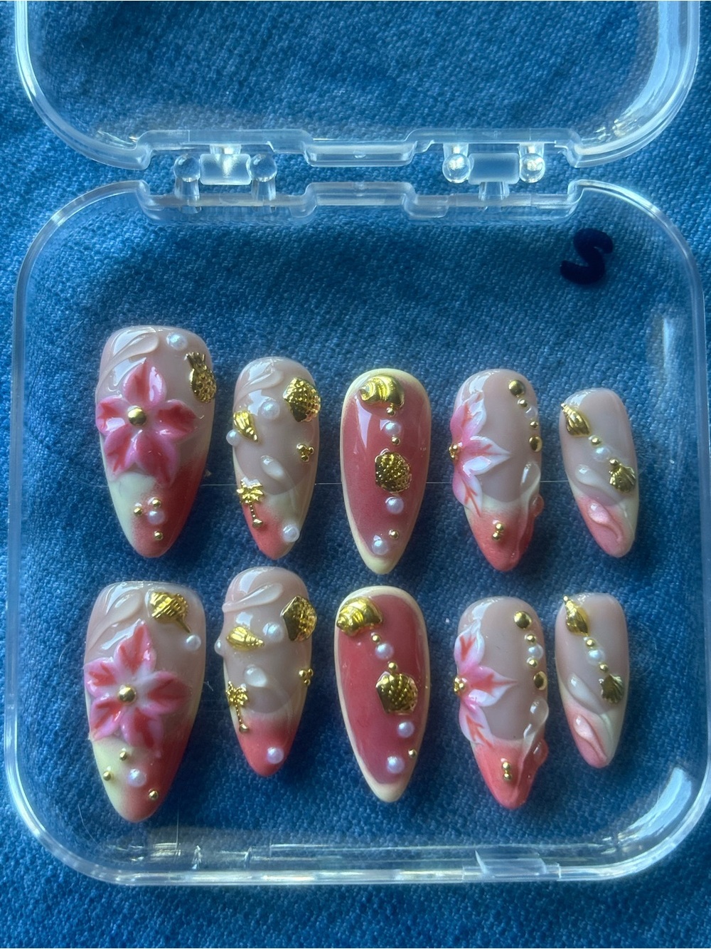Mid-Length Almond - Handmade Artisan Press On Nails